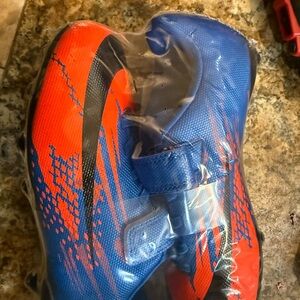 Dynamic Blue and Red Kids Sneakers